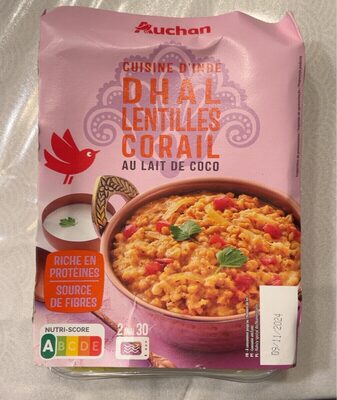 Auchan dhal lentilles coco 280g