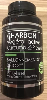 Charbon vegetal active curcuma et pissanlit