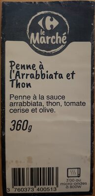 Penne a l’arrabiata et thon