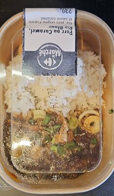 Porc au caramel riz blanc