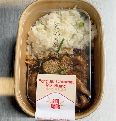 Porc au caramel riz blanc