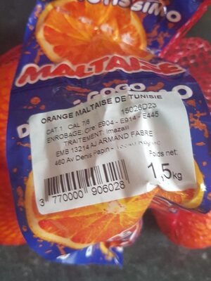Orange maltaise de Tunisie