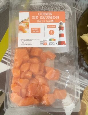 Cubes de saumon