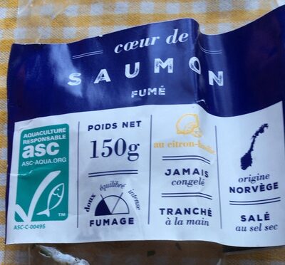 Cœur de saumon fumé