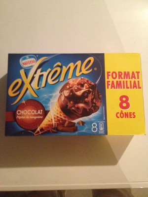Extrême chocolat x 8 cônes format familial